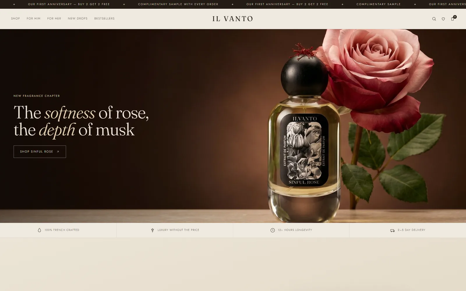 Ilvanto website homepage