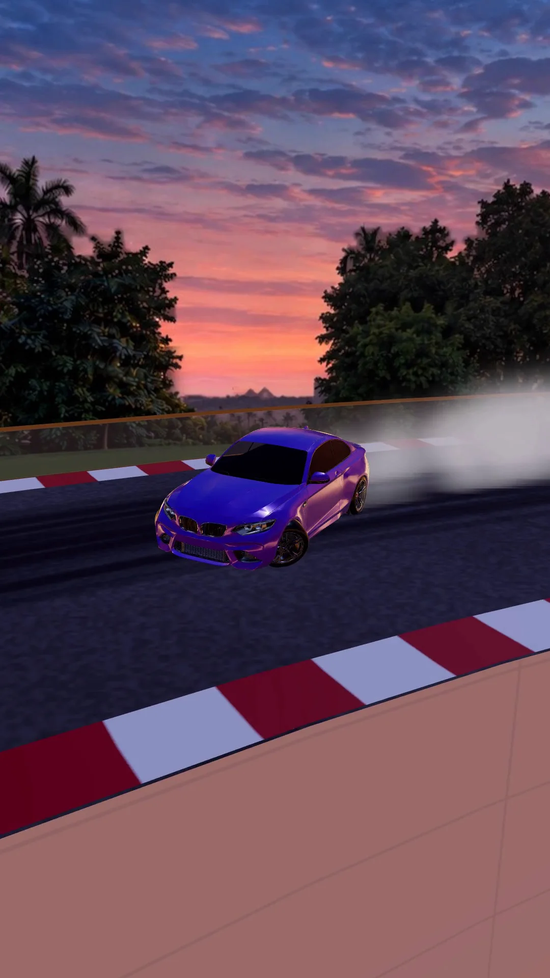 The purple M2 drifting.